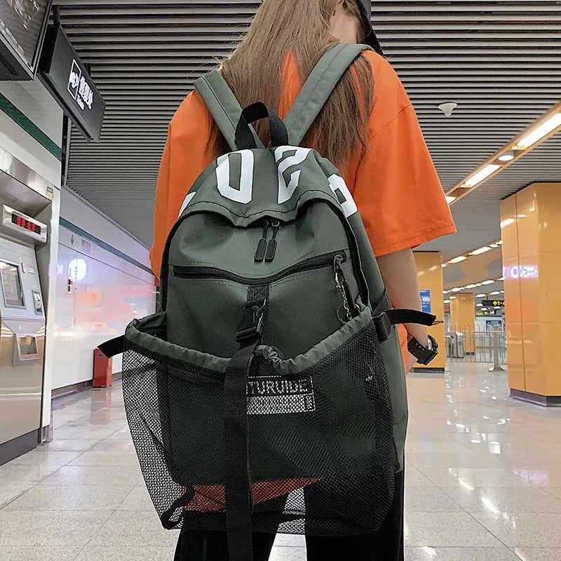 College Basketball Bag Schoolbag Student Travel Backbag