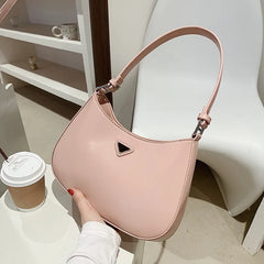 Solid Women's Underarm Bag Small Tote Pack