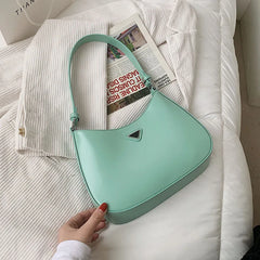 Solid Women's Underarm Bag Small Tote Pack