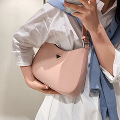 Solid Women's Underarm Bag Small Tote Pack