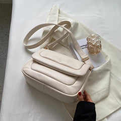 Soft Pu Leather Crossbody Bag for Women Solid Handbags
