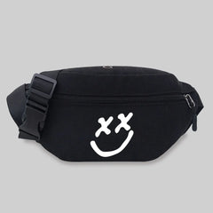 Pattern Waist Bag Chest Bag Unisex Student Printing Leisure Sports Fanny Pack