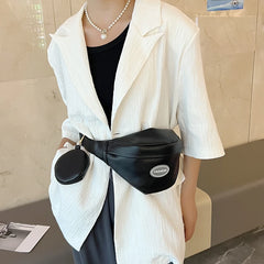 Women's Large Fanny Pack Waist Bag 2-in-1 Shoulder Messenger Hip Purse