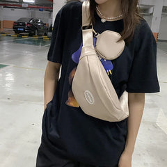 Women's Large Fanny Pack Waist Bag 2-in-1 Shoulder Messenger Hip Purse
