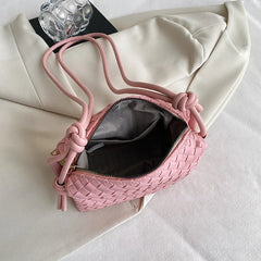 Woven Pillow Handbags Women Shoulder Bags
