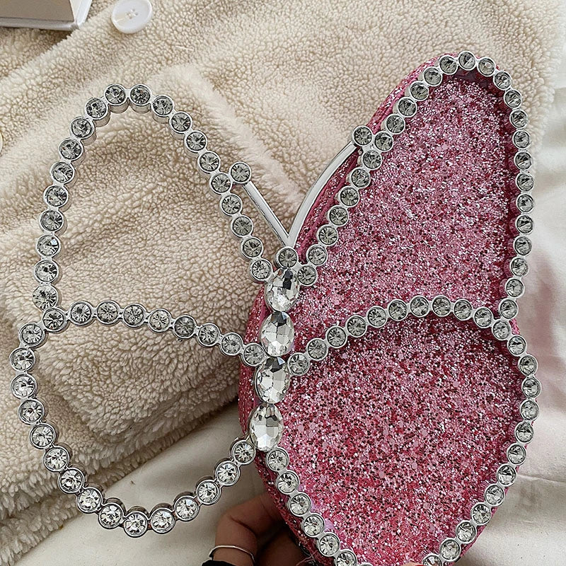 Shine Butterfly Evening Bags Clutch for Women