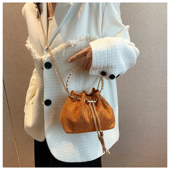 Rhinestone Bucket Bag Crossbody Evening Clutch