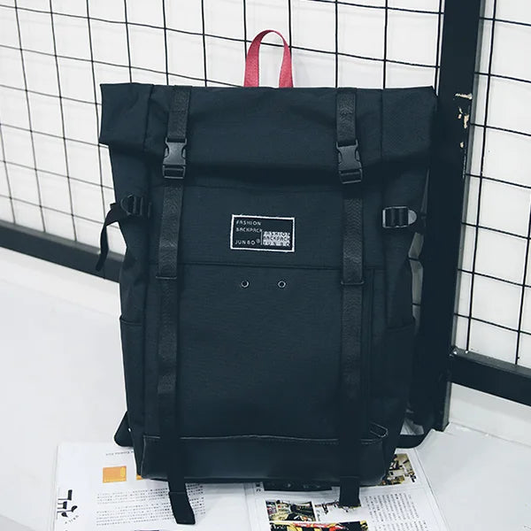 Fashionable Oxford Cloth Double Shoulder Backpack Large Bag