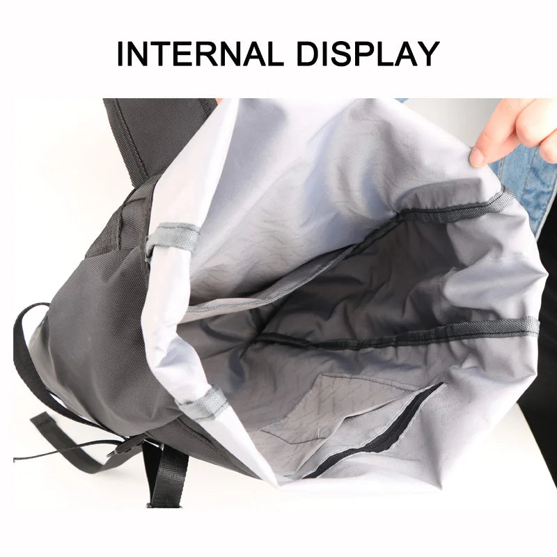 Fashionable Oxford Cloth Double Shoulder Backpack Large Bag