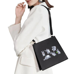 Cartoon Puppy Pattern Shoulder Bag for Women