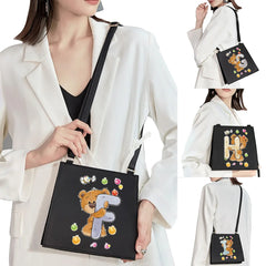 High-end Initial Name Pattern Shoulder Bag Women Messenger Bag