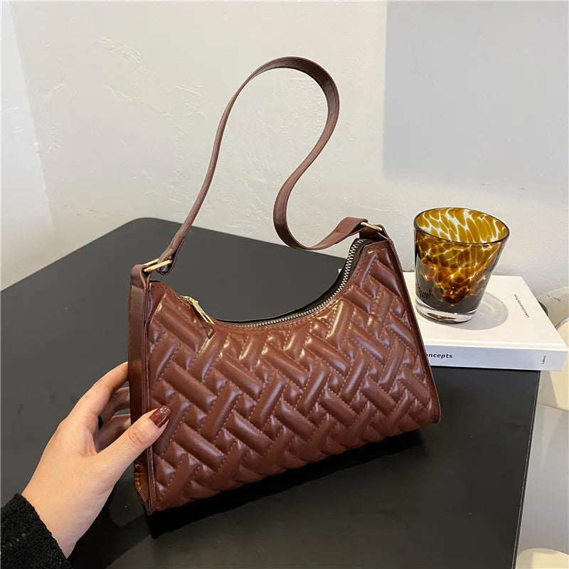 Rhombus Women's Tote Shoulder Bag Embossed Handbag