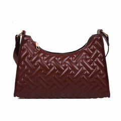 Rhombus Women's Tote Shoulder Bag Embossed Handbag