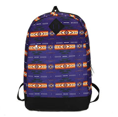 Teenagers Travel School Backpack Nylon High Capacity Zippered Bag