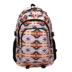 Teenagers Travel School Backpack Nylon High Capacity Zippered Bag