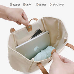 Canvas Tote Bag Shoulder Bag Sen Series Art Dumpling Bag