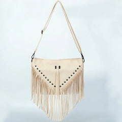 Rivet Women Messenger Bag Tassel Shoulder Bag Small Square Bag