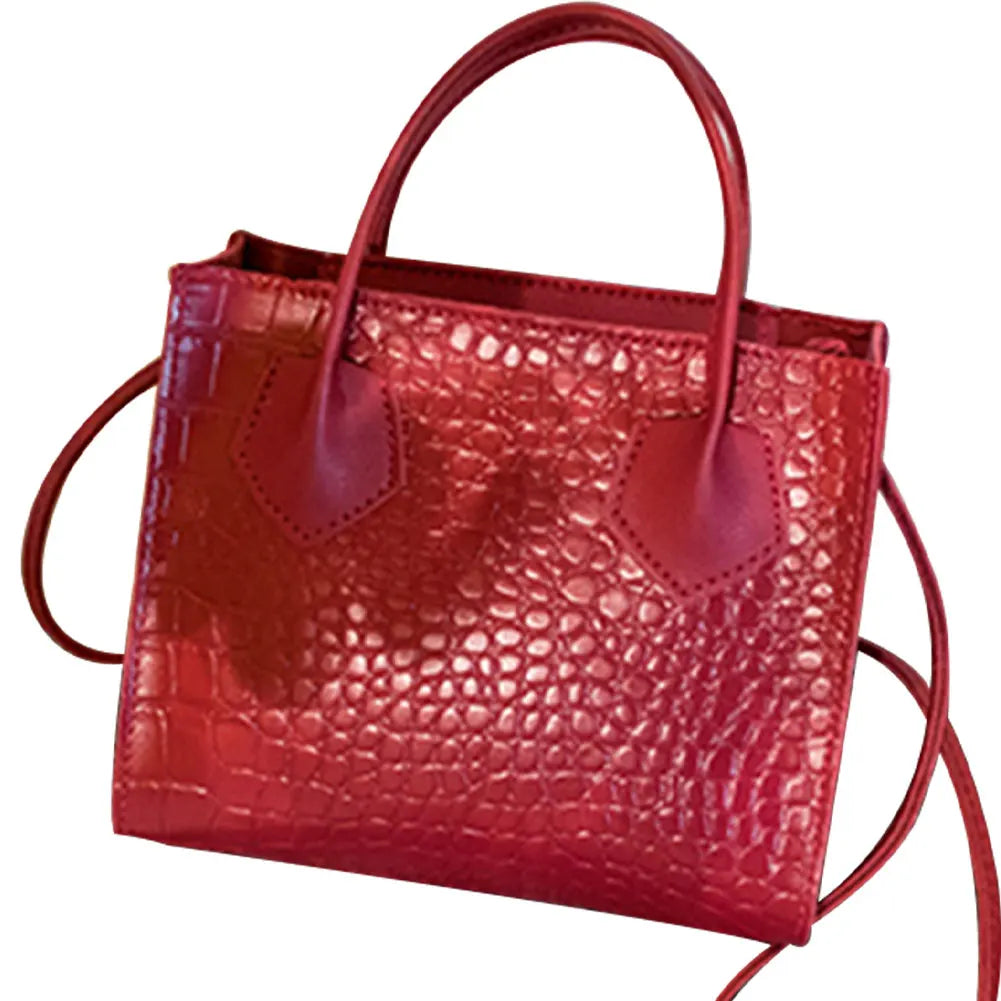 Women Crocodile Pattern Crossbody PU Handbags 6 Colors