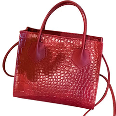 Women Crocodile Pattern Crossbody PU Handbags 6 Colors