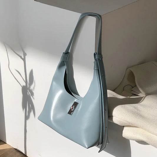 Women Underarm Bag Style Ladies Solid Commuter Handbags Female Shoulder Pack