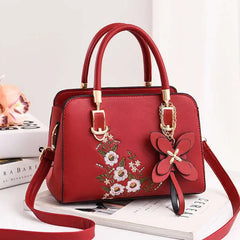 Embroidered Large-capacity Messenger Bag Women