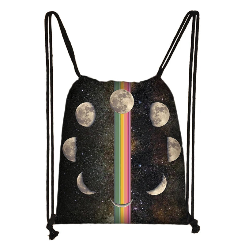 Triple Moon Goddess / Star of David Backpack Wicca Travel Bag