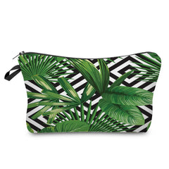 Tropical Leaf Cactus Monstera Cosmetic Bags Organizer Storage Gift Bag