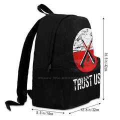 Trust Us Worn Travel Laptop Bagpack Bags Floyd