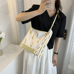 Tulip Handbags Small Fresh One-shoulder Handbag