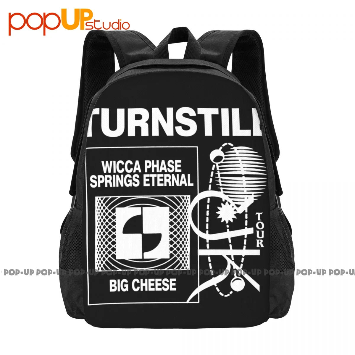 Turnstile American Hardcore Punk Band Glasgow Backpack Large Capacity Bookbag
