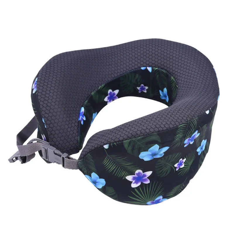 U Shaped Memory Foam Neck Pillows Travel Cervical Pillow Soft Slow Rebound