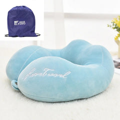 U-Shaped Travel Pillow Neck Pillow for Aircraft Car Office Lunch Break