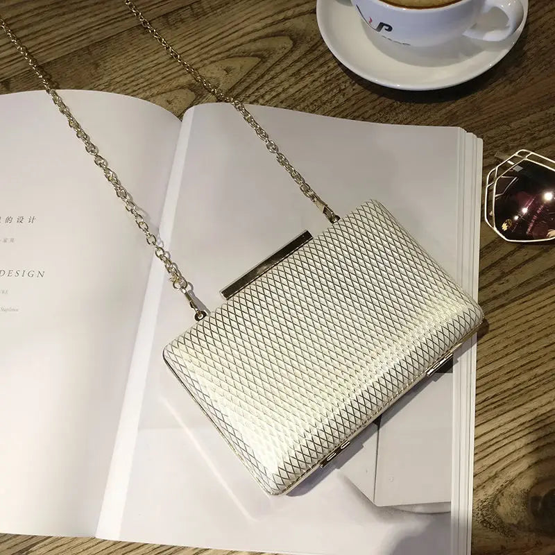 Elegant Mini Clutch Bag with Chain for Party Banquet