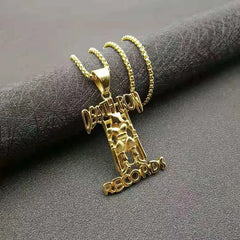 Men's Titanium Steel Prisoner Necklace Pendant