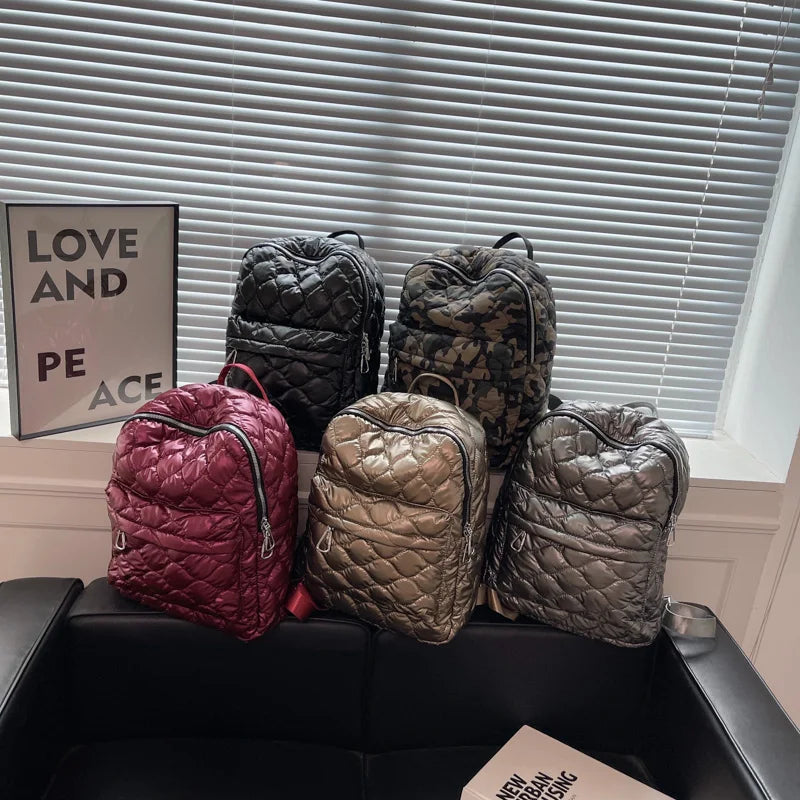 Women's Winter Backpack Large Capacity Travel Rucksack Bag