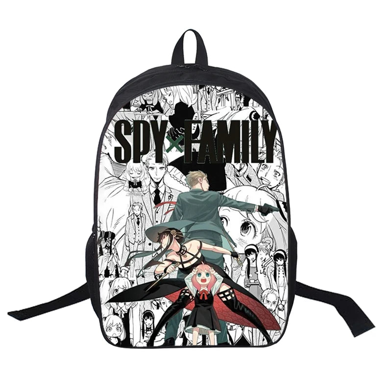 USB Backpack Spy X Family Yor Anya Anime School Bags Bookbag