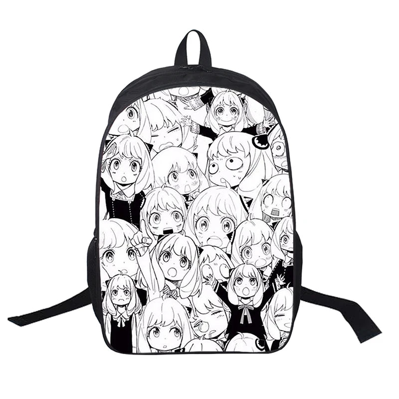 USB Backpack Spy X Family Yor Anya Anime School Bags Bookbag