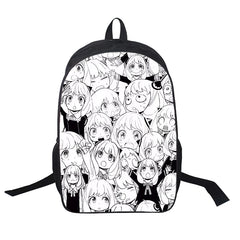 USB Backpack Spy X Family Yor Anya Anime School Bags Bookbag