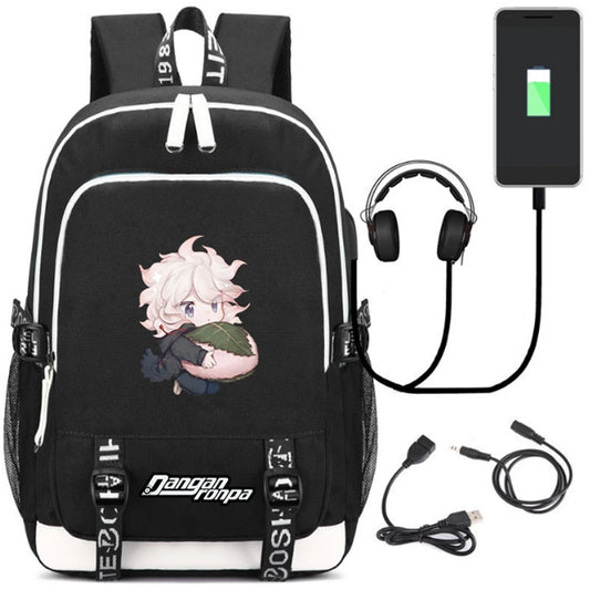 USB Charging Headphone jack Backpack School Bags Mochila Laptop Backpack Schoolb