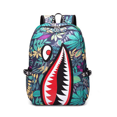 USB Charging Lightweight Shark Schoolbag For Boy
