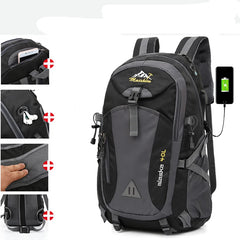 USB Rechargeable Backpack for Men Women Sports Bag