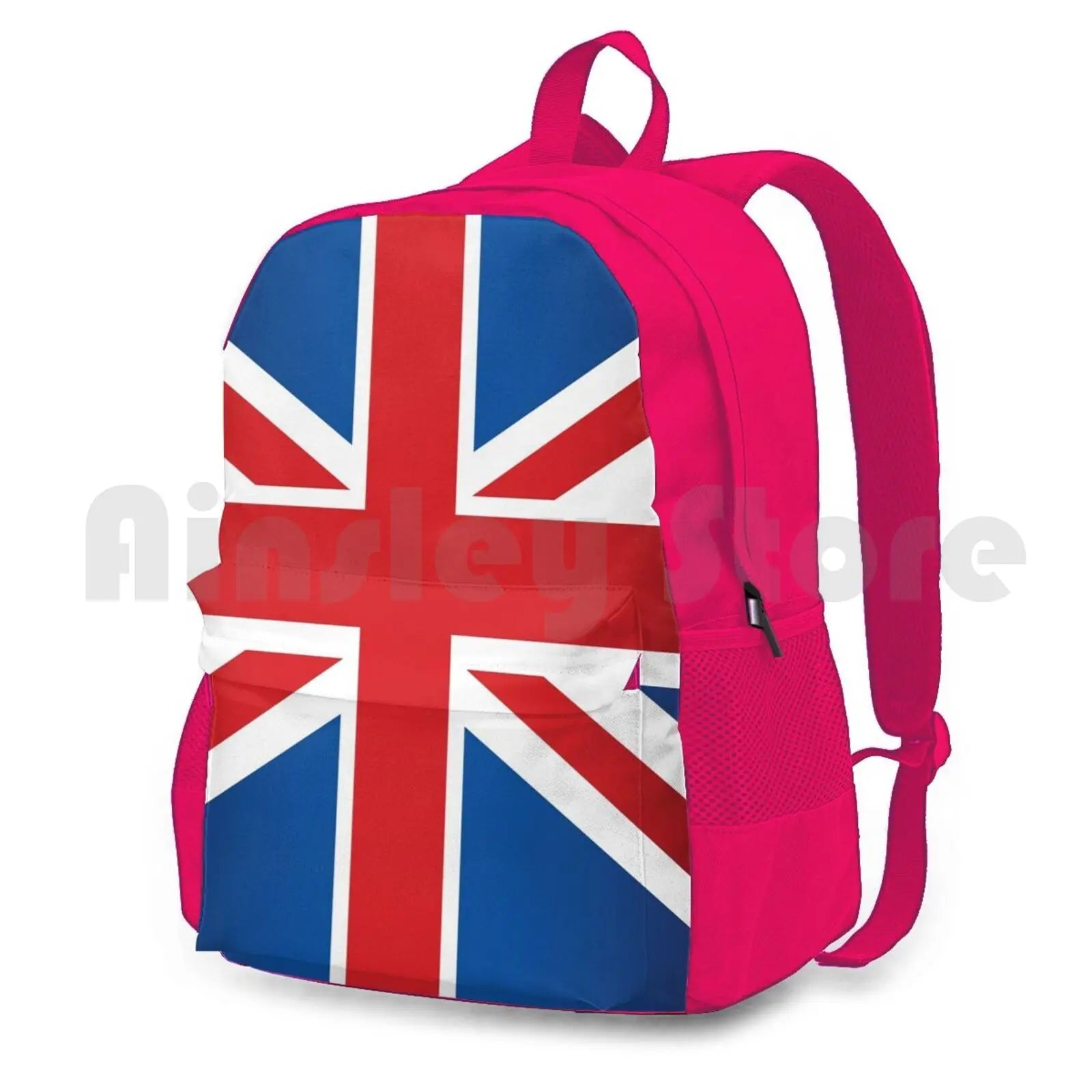 UK Flag Hiking Backpack Waterproof Camping Travel England Britain British