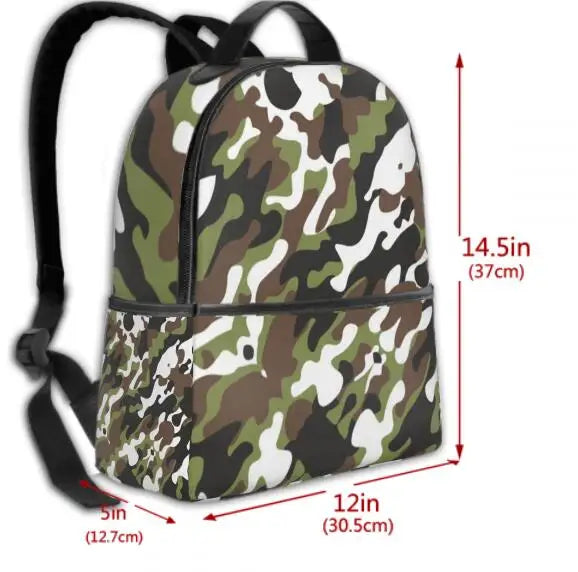 Ukrainian Embroidery Style Rose Adult Backpack Unisex Backpack