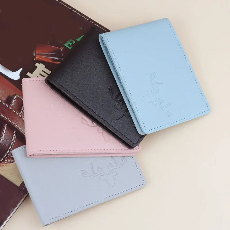 Antlers Pattern Passport Cover Business ID Pass Certificate Folder