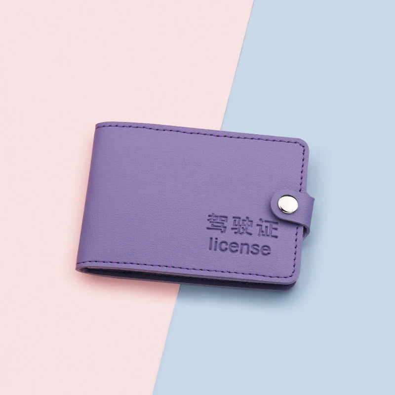 Ultra-Thin Leather Passport Cover Car Driving Documents Holder