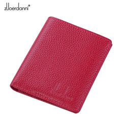 Ultra-Thin Purse Women Leather Mini Short Wallet Female Lady's Card Bags