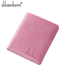 Ultra-Thin Purse Women Leather Mini Short Wallet Female Lady's Card Bags