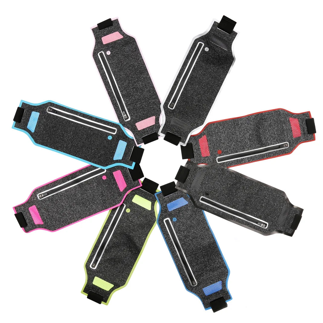 Ultra Thin Waist Bag Sports Belt Pouch Mobile Phone Case Hidden Pouch Gym