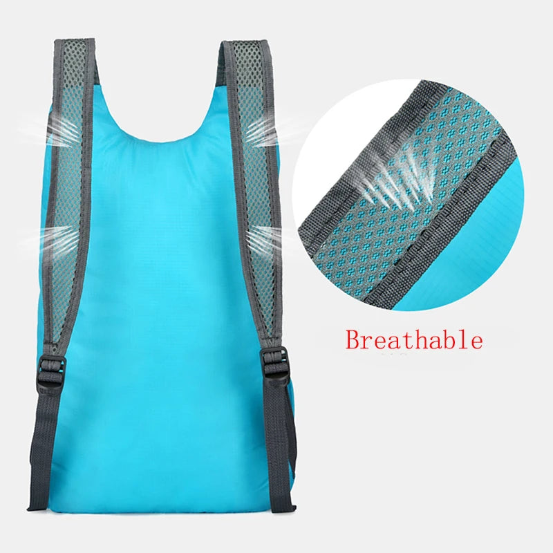 Ultralight Foldable Backpack Men Small Packable Hiking Waterproof