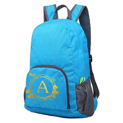 Ultralight Portable Foldable Backpack Wreath Letter Print Mountaineering Pack